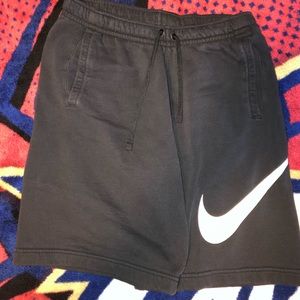 Black Nike fleece shorts! Size M